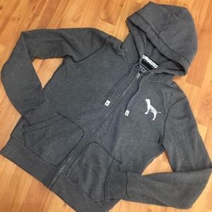 Pink Victoria's Secret Bling Logo Hoodie Jacket